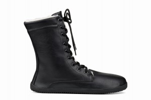 Ahinsa Jaya Barefoot Winterschoenen Dames Zwart | CQB5016MR