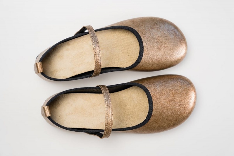 Ahinsa Ananda Barefoot Ballerina Dames Goud | OJM8071ND