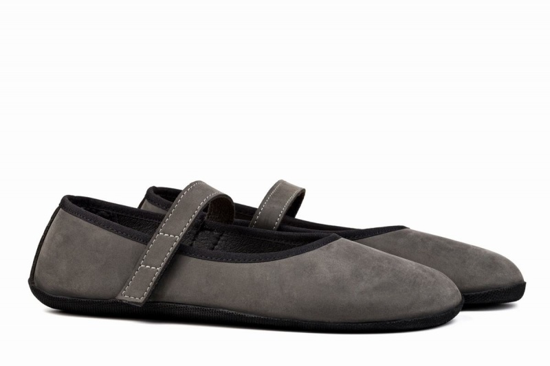 Ahinsa Ananda Nubuck Barefoot Ballerina Dames Grijs | KSW4227SN
