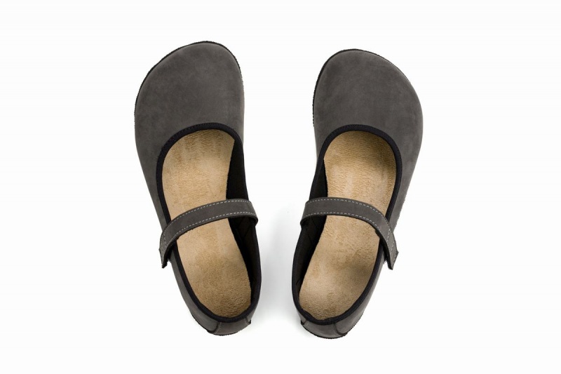 Ahinsa Ananda Nubuck Barefoot Ballerina Dames Grijs | KSW4227SN