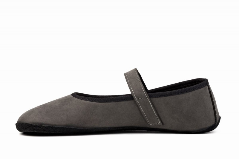 Ahinsa Ananda Nubuck Barefoot Ballerina Dames Grijs | KSW4227SN