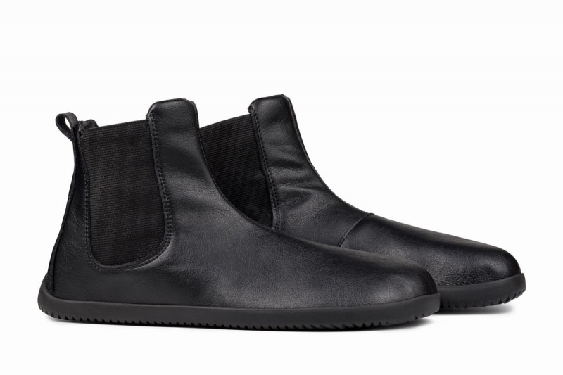 Ahinsa Barefoot Enkellaars Heren Zwart | AKH8218PZ