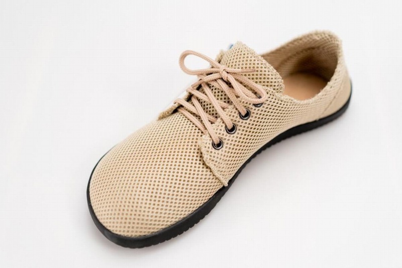 Ahinsa Bindu 2 Airnet Barefoot Sneakers Dames Beige | BYE6531RE