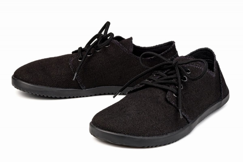 Ahinsa Bindu 2 Hemp Barefoot Vrijetijdsschoenen Heren Zwart | MDK8943GD
