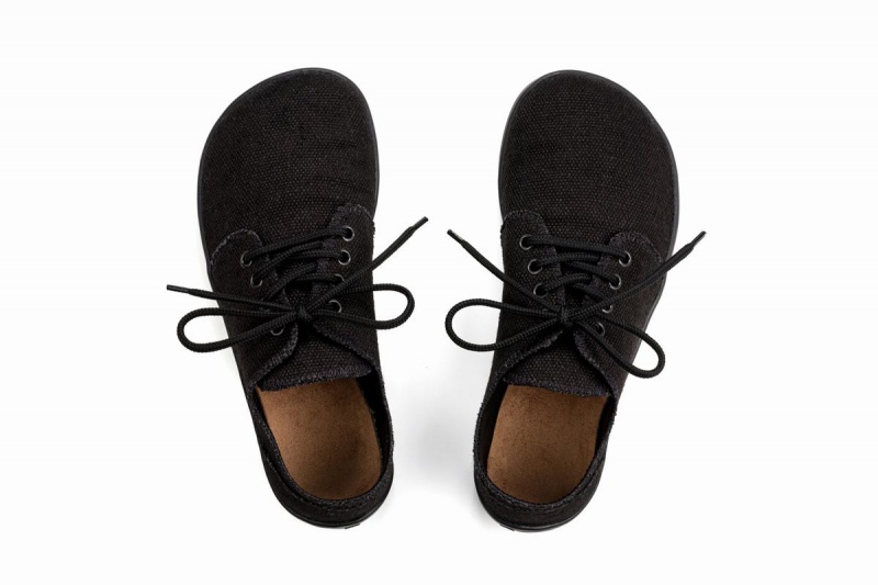 Ahinsa Bindu 2 Hemp Barefoot Vrijetijdsschoenen Heren Zwart | MDK8943GD