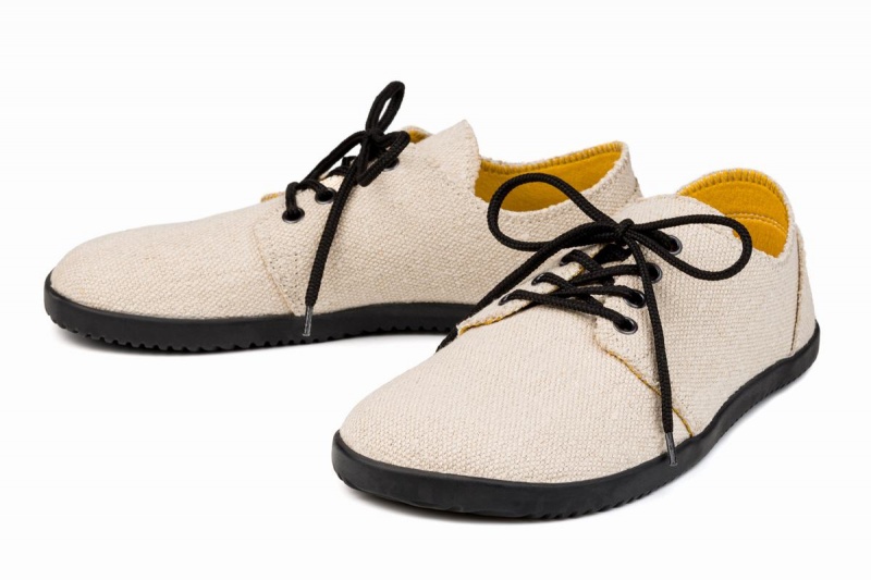 Ahinsa Bindu 2 Hemp Barefoot Vrijetijdsschoenen Heren Beige | BUE479XZ