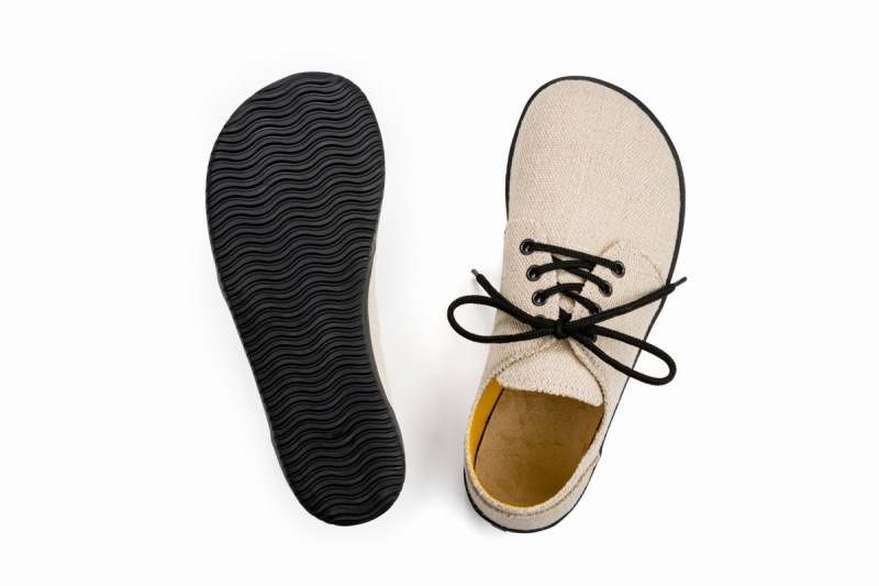 Ahinsa Bindu 2 Hemp Barefoot Vrijetijdsschoenen Heren Beige | BUE479XZ