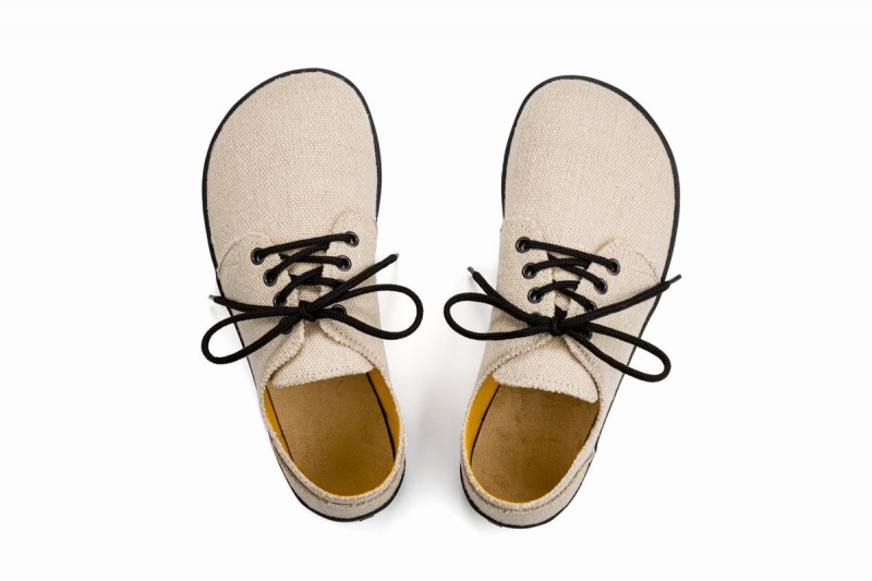 Ahinsa Bindu 2 Hemp Barefoot Vrijetijdsschoenen Heren Beige | BUE479XZ