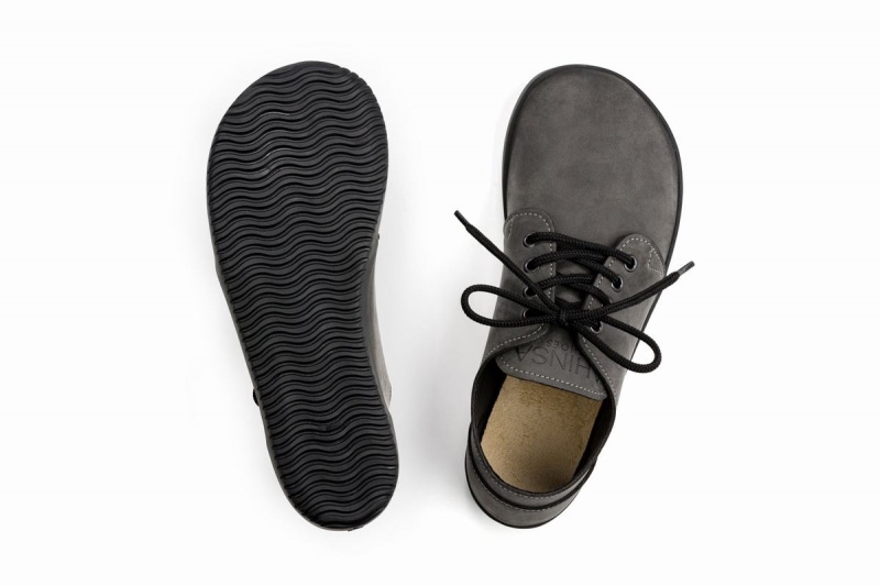 Ahinsa Bindu 2 Nubuck Barefoot Vrijetijdsschoenen Heren Grijs | AAO6361PX