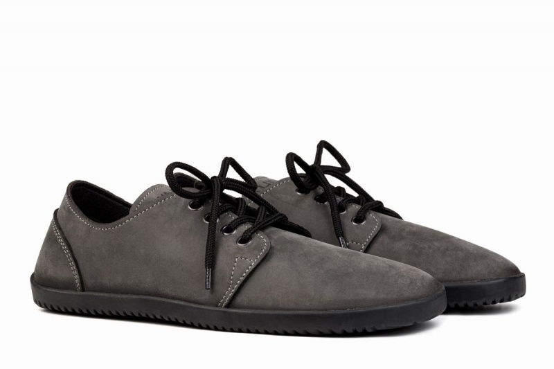 Ahinsa Bindu 2 Nubuck Barefoot Vrijetijdsschoenen Dames Grijs | VZO9377DT