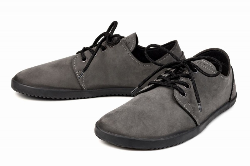 Ahinsa Bindu 2 Nubuck Barefoot Vrijetijdsschoenen Dames Grijs | VZO9377DT