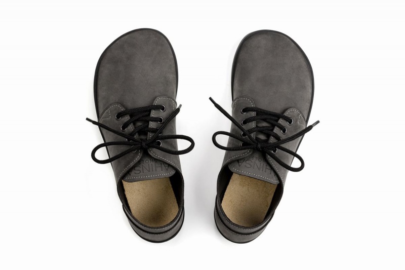 Ahinsa Bindu 2 Nubuck Barefoot Vrijetijdsschoenen Dames Grijs | VZO9377DT