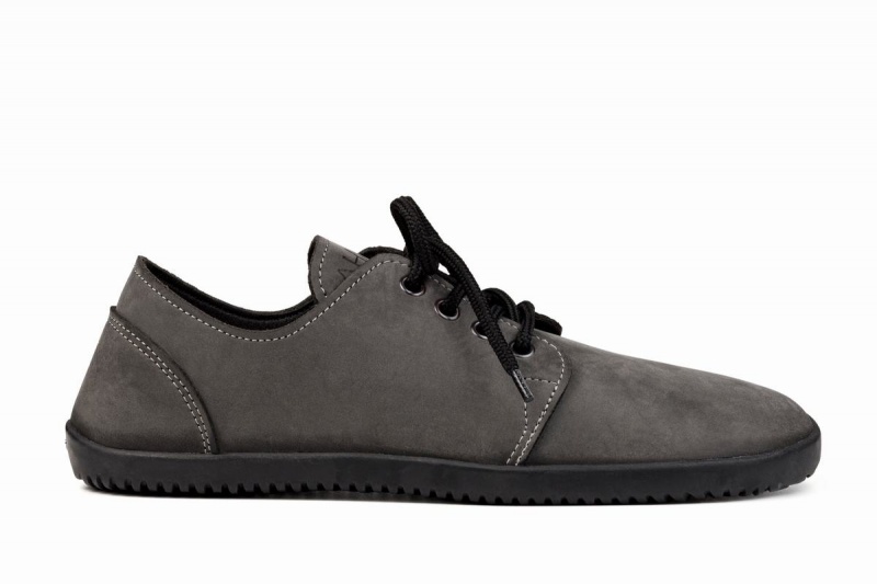 Ahinsa Bindu 2 Nubuck Barefoot Vrijetijdsschoenen Dames Grijs | VZO9377DT