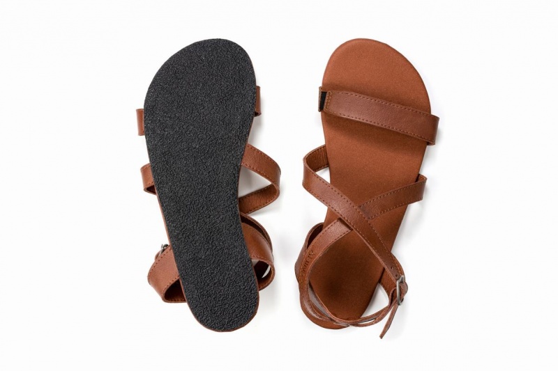 Ahinsa Hava Barefoot Sandalen Dames Bruin | OUN123XW