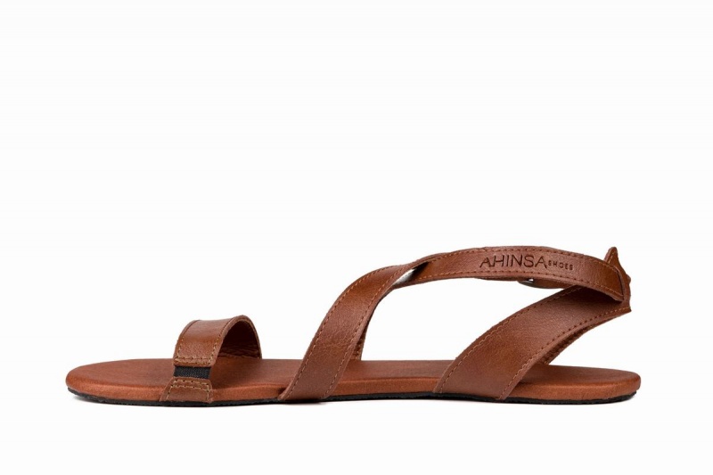 Ahinsa Hava Barefoot Sandalen Dames Bruin | OUN123XW