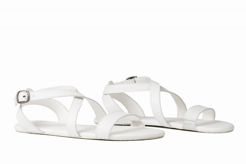 Ahinsa Hava Barefoot Sandalen Dames Wit | UWJ7351MY