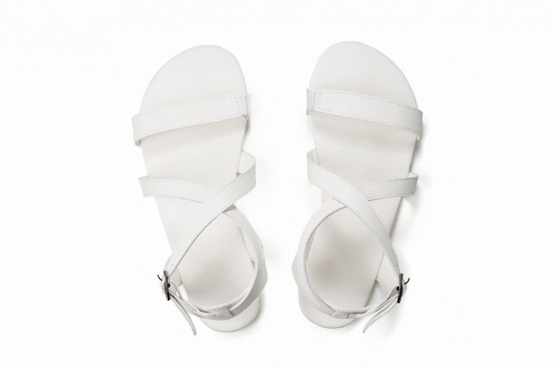 Ahinsa Hava Barefoot Sandalen Dames Wit | UWJ7351MY