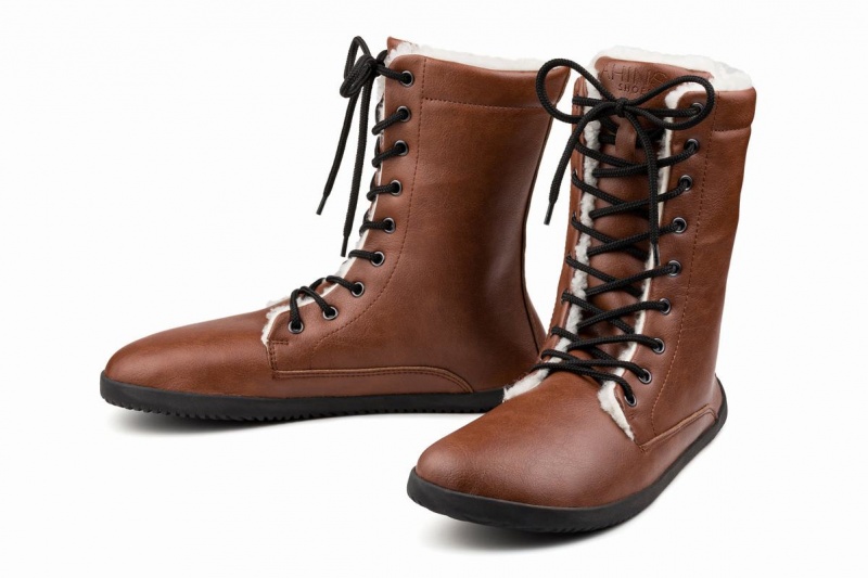 Ahinsa Jaya Barefoot Winterschoenen Dames Bruin | ZXX8835VH