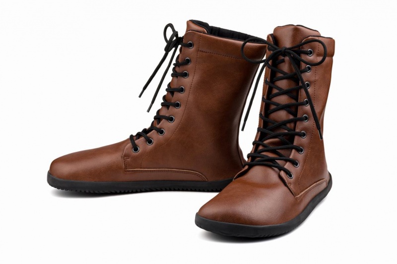 Ahinsa Jaya Barefoot Winterschoenen Dames Lichtbruin | KZS9857IW
