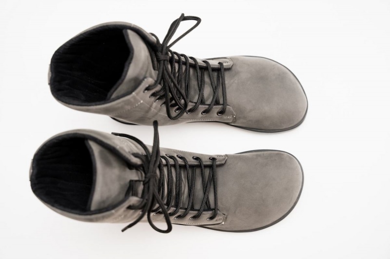 Ahinsa Jaya Nubuck Barefoot Winterschoenen Dames Grijs | MDS539FI