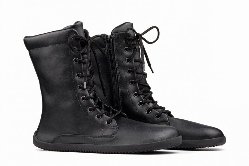 Ahinsa Jaya Zip-up Barefoot Winterschoenen Dames Zwart | GWK683IU