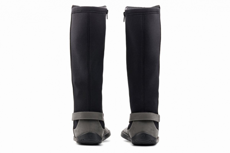 Ahinsa Nubuck Barefoot Hoge Laarzen Dames Grijs | XDC442AE