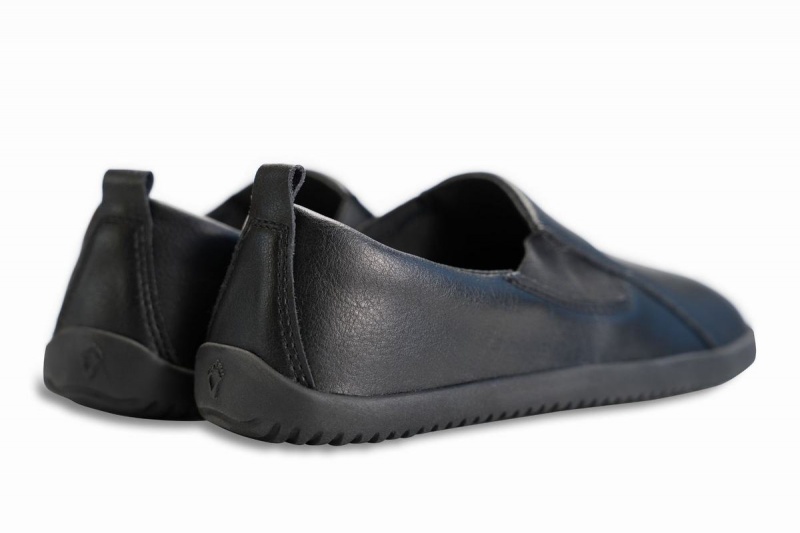 Ahinsa Veganistische Leren Barefoot Slip On Sneakers Dames Zwart | ABX1650WR