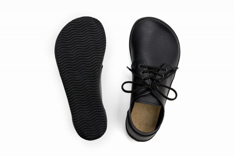 Ahinsa Xwide Barefoot Vrijetijdsschoenen Heren Zwart | WQW607EK