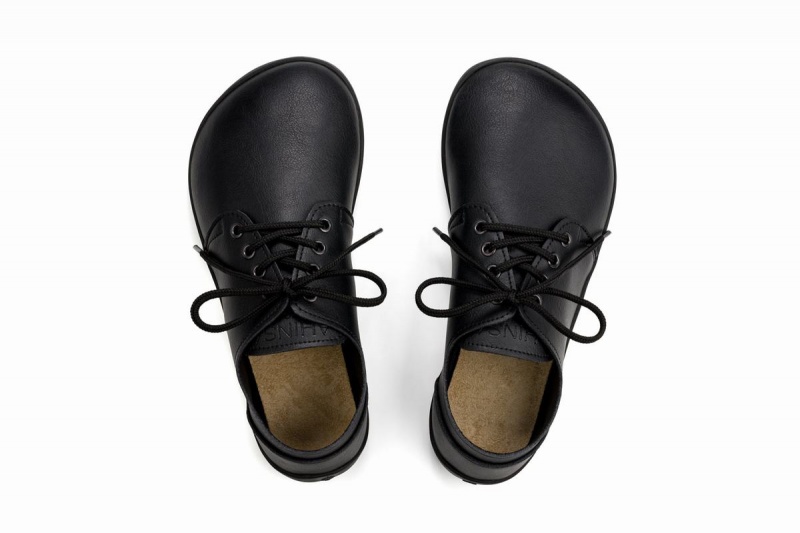 Ahinsa Xwide Barefoot Vrijetijdsschoenen Heren Zwart | WQW607EK